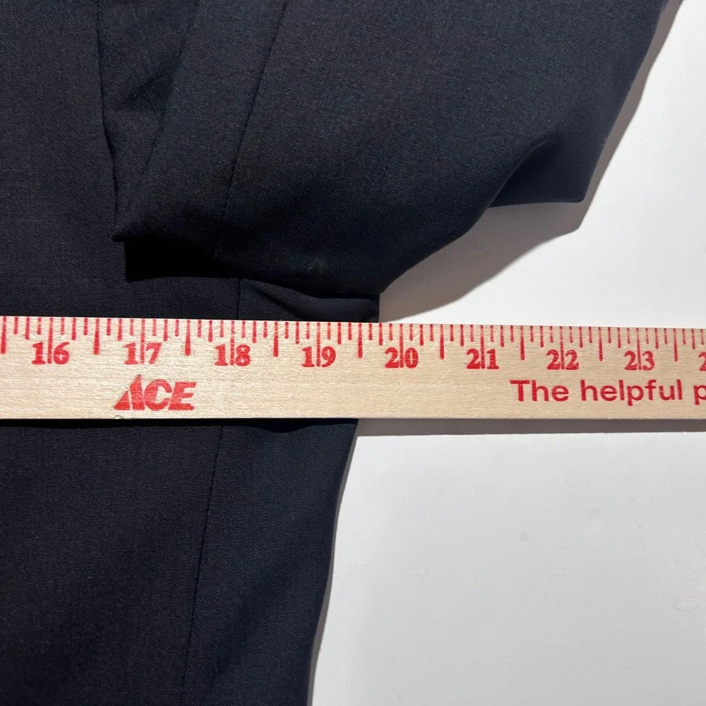 Hugo Boss 38R Arti Heilon Sport Coat Wool Blend Black Two Button Double Vented